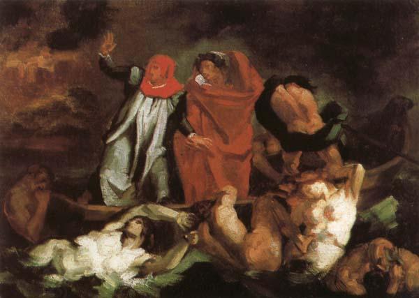 Eugene Delacroix The Barque of Dante China oil painting art